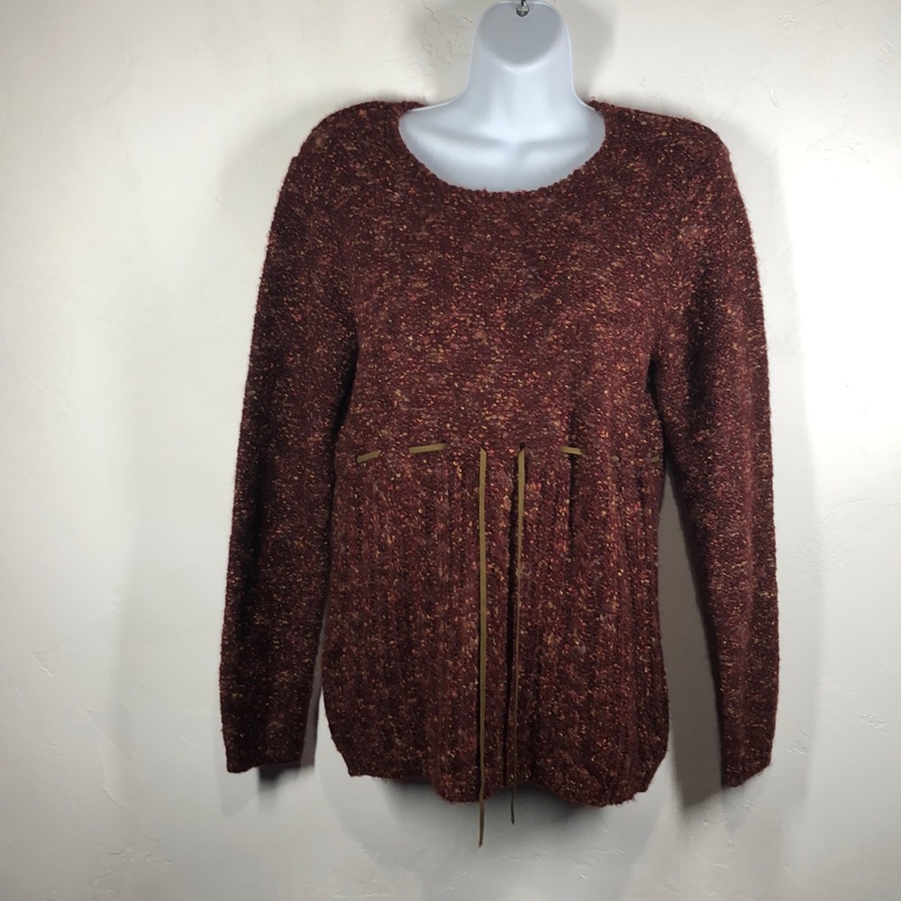 Architect dark red sweater size small